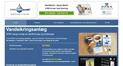 Desktop Screenshot of danskvandalarm.dk